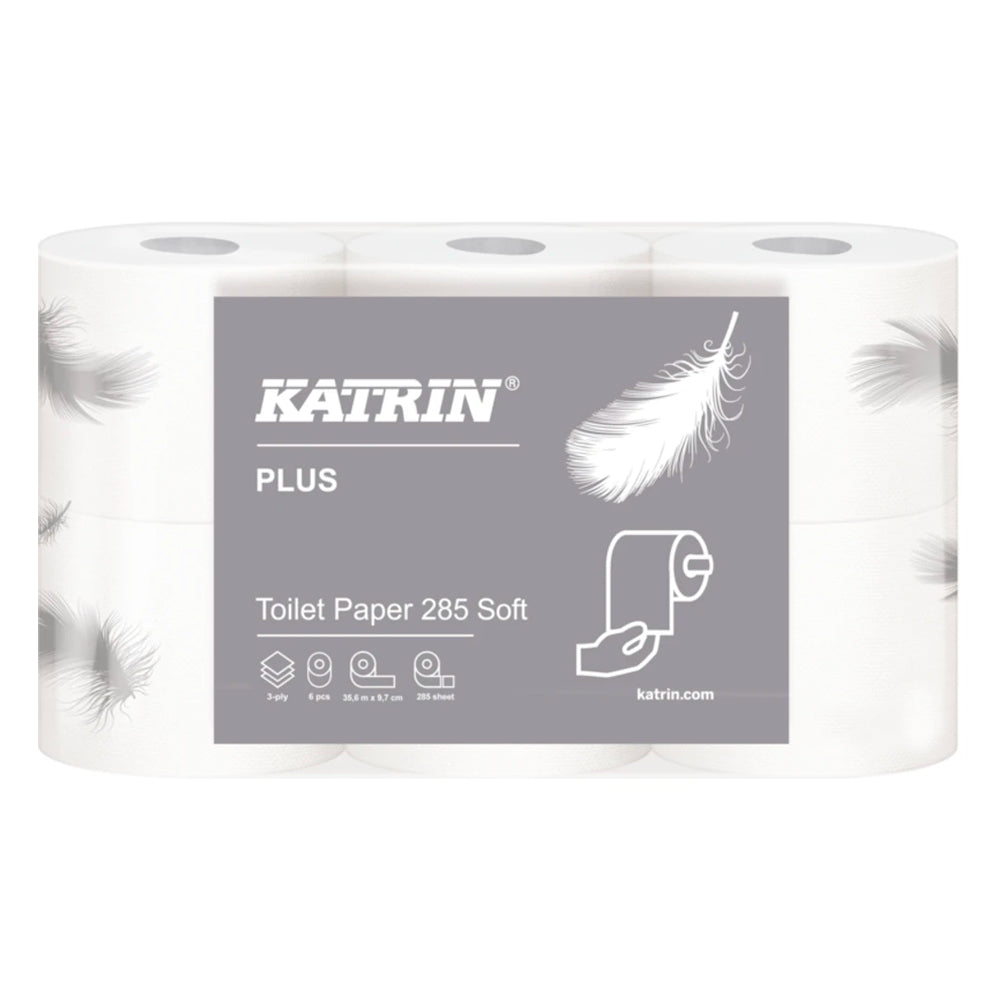 Toiletpapir luksus, Katrin Plus soft, 3-lags, 42 ruller